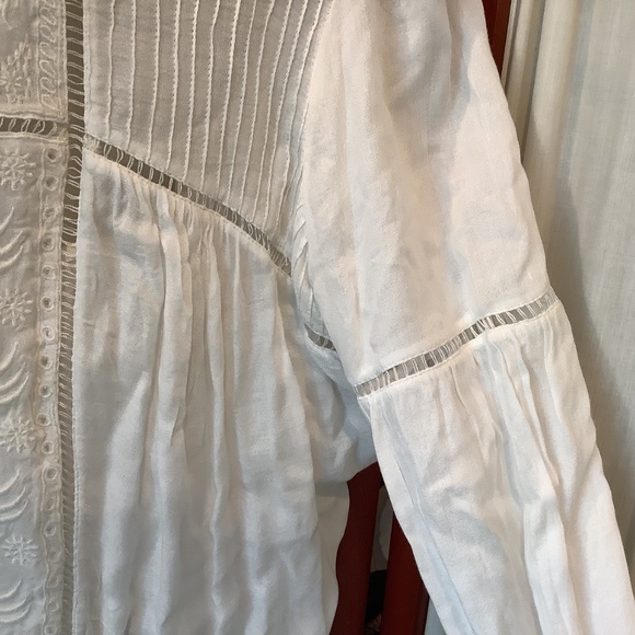 Free People Intimately Womens White Thong Bodysuit Embroidered Size XS - Picture 3 of 9